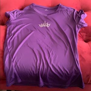 Purple running shirt I don’t sweat I sparkle :)